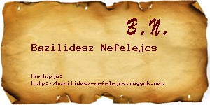 Bazilidesz Nefelejcs névjegykártya